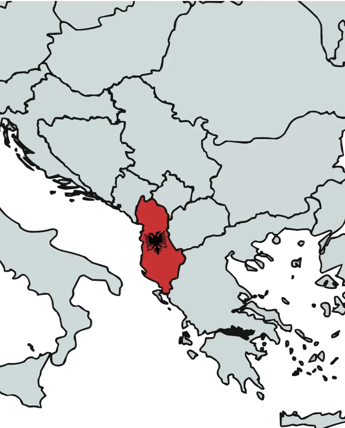 Home 2 albania balkans map