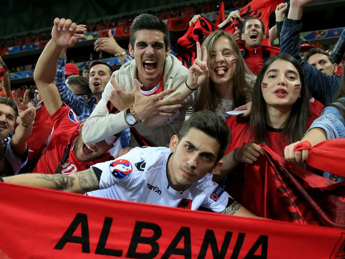albanian fans sports